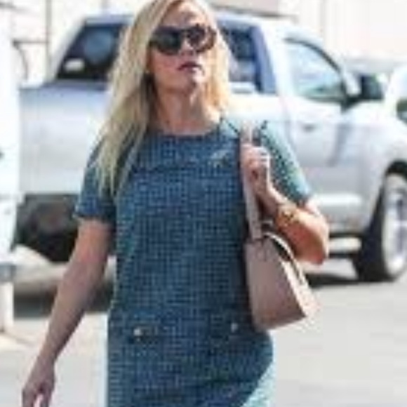 Draper James Tweed Shift Dress - MINT! - Picture 2 of 7